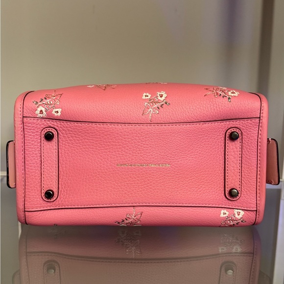 Coach Rogue 25 Pink Floral Tote - Picture 5 of 9